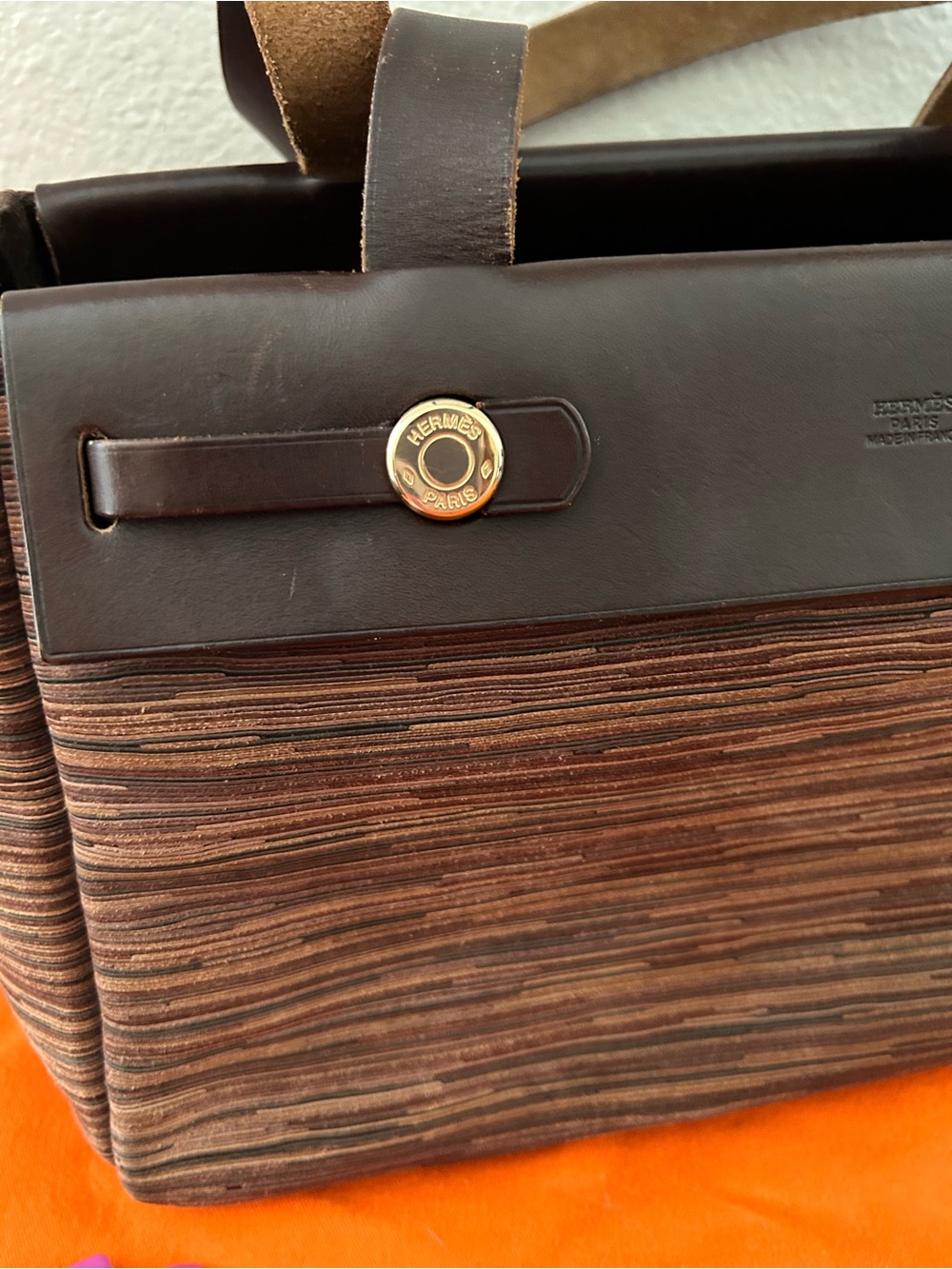 HERMES Vibrato Herbag Cabas Tote Bag - Picture 3 of 12